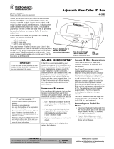 Radio Shack Caller User manual