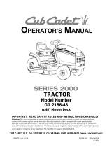 Cub Cadet 2518 User manual