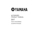 Yamaha Vintage DX7 Special Edition ROM User manual