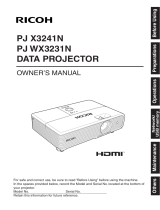 Ricoh PJ X3241N User manual