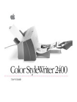 Apple COLOR STYLEWRITER 2400 User manual