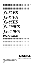 Casio fx-85ES User manual