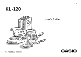Casio KL-120 User manual