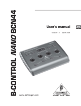 Behringer BCN44 User manual