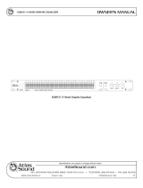 Atlas Sound 31 Band Graphic Equalizer EQM131 User manual