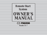 Mazda Remote Start System Owner's manual