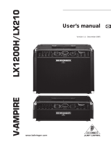Behringer V-AMPIRE LX1200H/LX210 User manual