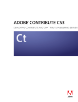 Adobe CONTRIBUTE 3-CONTRIBUTE PUBLISHING SERVER User manual