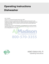 Asko D5554XXLFI Operating instructions