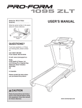 ProForm 1095 ZLT PETL71709.0 User manual