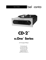 Bel Canto Design CD-2 User manual