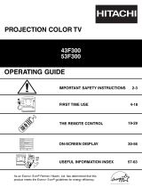 Hitachi 32-COLORTV W-PIP - Owner's manual
