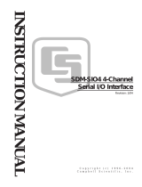 Campbell SDM-SIO4 Owner's manual