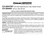 Crimestopper Security Products CS-2004TW1 User manual