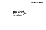 Vauxhall Corsa 2010 Owner's manual