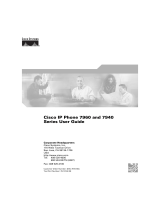 Cisco CP-7960G User manual
