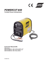 ESAB Powercut 650 User manual