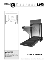 Weslo TREADMILL 831.297100 User manual