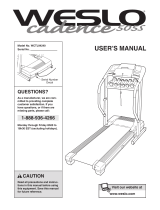 Weslo Crosstrainer 505s Treadmill User manual