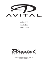 Avital 4111 User manual