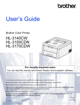 Brother HL-3140CW User manual