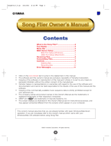 Yamaha Song Filer Owner's manual