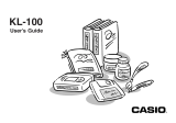 Casio KL100 User manual