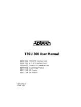 ADTRAN T3SU 300 User manual