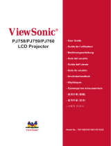 ViewSonic PJ758/PJ759/PJ760 User manual