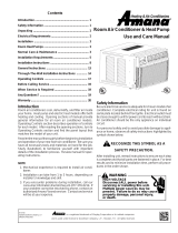Amana AE123G35AX User manual