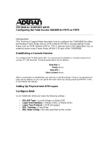 ADTRAN 604 Owner's manual