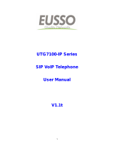 Eusso UTG7100-IPEO User manual
