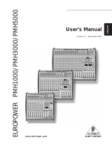 Behringer PMH3000 User manual
