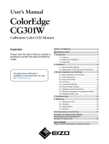 Eizo COLOREDGE CG301W User manual