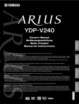 Yamaha ARIUS YDP-V240 Owner's manual