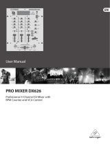 Behringer PROMIXERDX626 User manual