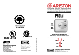 Ariston GL 4 Ti User manual