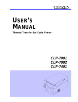 Citizen CLP-7001 User manual