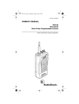 Radio Shack PRO-66 - 50 Channel User manual
