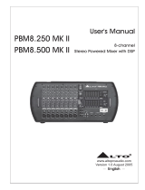 Alto PBM8.500 User manual