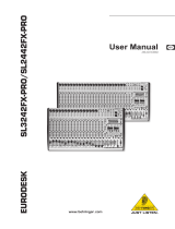 Behringer Eurodesk SL3242FX-Pro User manual