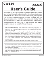 Casio DISC TITLE PRINER User manual