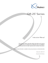 Quincy Compressor QR-25 390 User manual