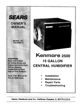 Kenmore 2500 User manual