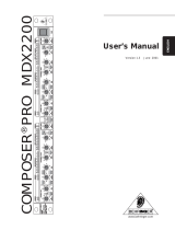Behringer COMPOSER PRO MDX2200 User manual