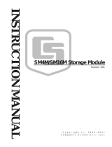 Campbell SM4M/SM16M Storage Modules Owner's manual