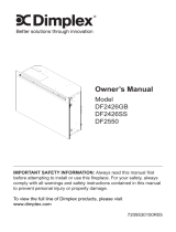 Dimplex DF2550 Owner's manual