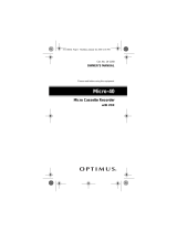 Radio Shack Micro-40 User manual