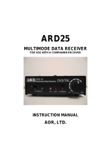 AOR ARD-25 Owner's manual