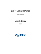 ZyXEL Communications ES-1024B User manual